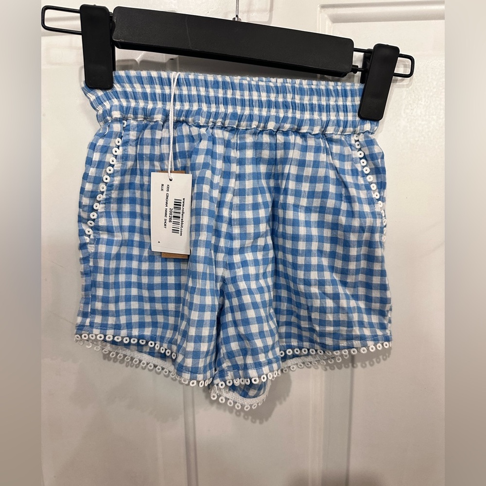 roller rabbit Blue Gingham kids Shorts